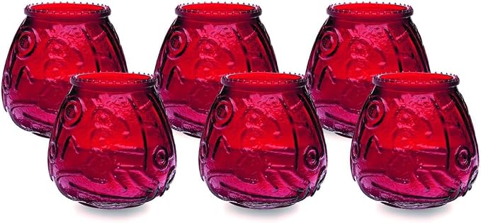 Sterno Euro-Venetian Wax Candles, 45-Hour Burn, 6 Pack | Decorative glass by Sterno