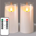 NURADA 3"x6"Flickering Flameless Candles: 3D Wick Acrylic Battery Operated LED by NURADA