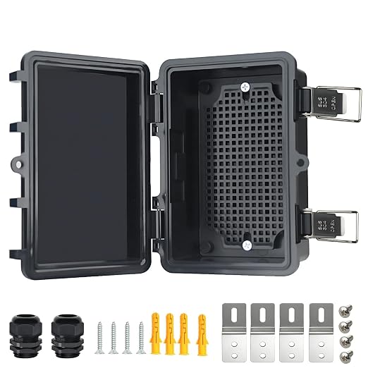 Electrical Junction Box, IP67 Waterproof Outdoor Box ABS Plastic Enclosure by Qukipet