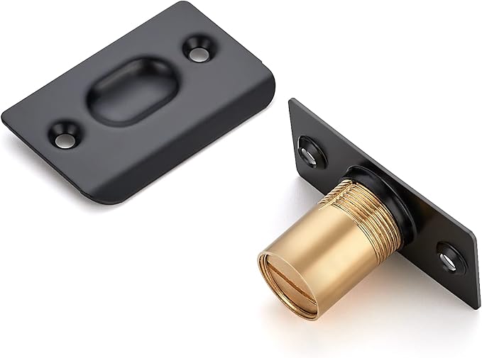 Ravinte Matte Black Door Ball Catch, Closet Door Latch Adjustable, 4 Pack | - Image 3