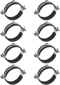 HARFINGTON 8 Pcs Split Ring Pipe Hanger 2-1/2" Galvanized Steel Sheet Wall by HARFINGTON