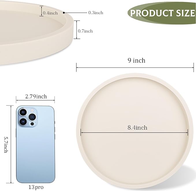 Silicone Bathroom Tray Coffee Table Decor Perfume Organizer, Waterproof - Image 7