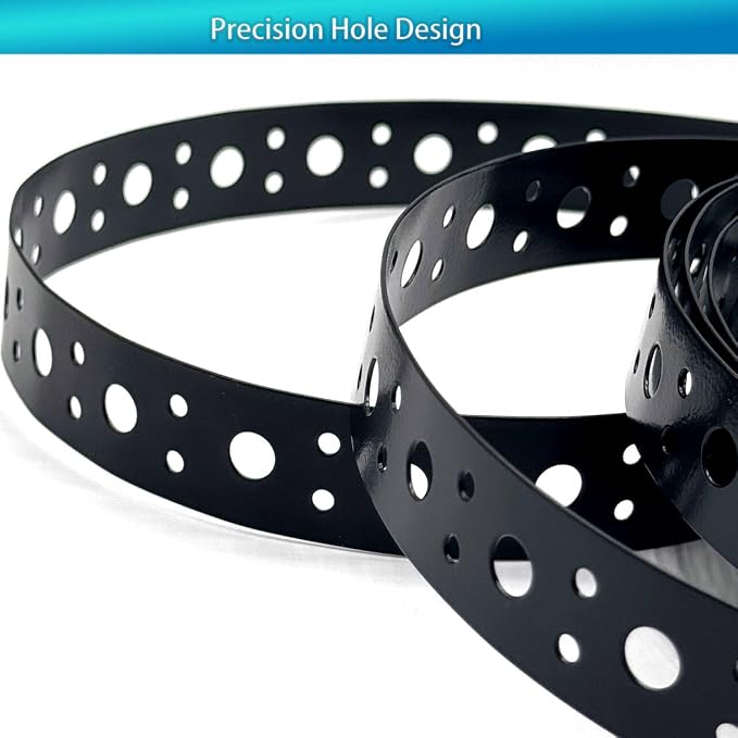 Black Metal Pipe Strap 1-Inch - Image 5