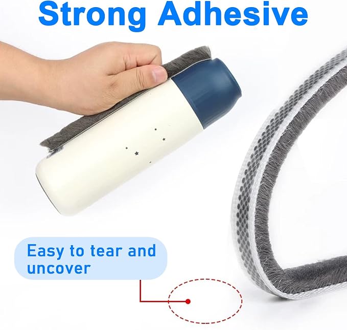 33 Ft Strong Adhesive Brush Weather Stripping - Image 5