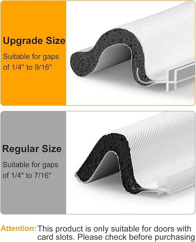 40FT Weather Stripping Door Seal: Sound Proof Draft Blocker Kerf Weather - Image 4