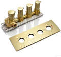 Brushed Gold Thermistatic Shower Mixing Valve | Concealed Mount, Pressure by KATAIS