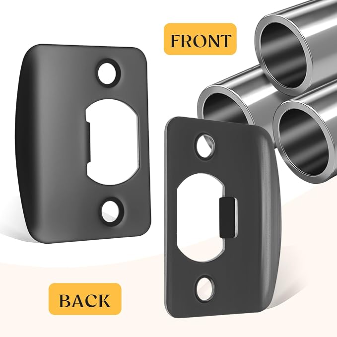 EATAKWARD 12 PCS Stainless Steel Deadbolt Covers Door Reinforcement Kit - Image 4