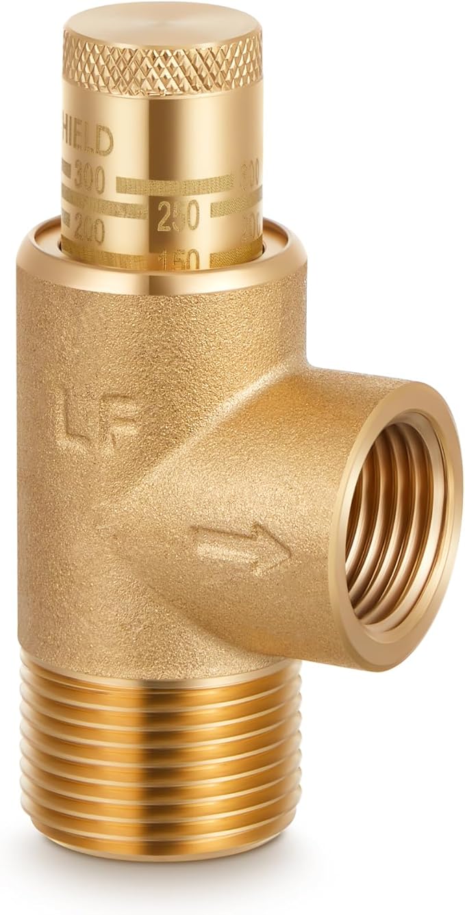 1/2" x 3/4" Poppet Adjustable Relief Valve Pressure Relief Valve by Otoolling