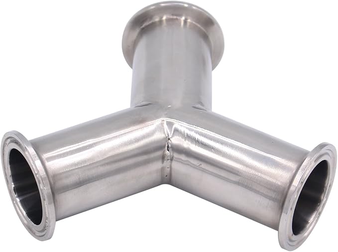 DERNORD Tri Clamp Wye Clamp End True Y Type Cross Tee Tube Stainless Steel 304 - Image 5