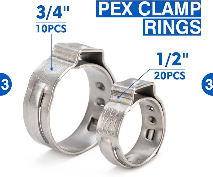 iCrimp PEX Crimping Tool Kit for 3/8-in, 1-in PEX Clamp Cinch & Removal - Image 4
