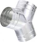 6 Inch Y Shape Duct Connector 3 Way 90 Degree Galvanized Steel by PURIFRIZ