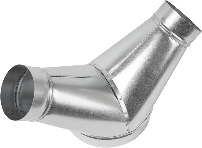 45° Degree Ø8 x 4 x 4 Inch Y Shape Duct Splitter - Image 9