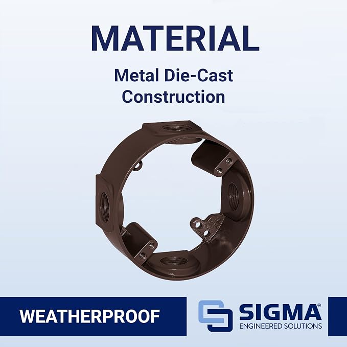Sigma Engineered Solutions 14236BR Weatherproof Round Extension Ring - Image 4