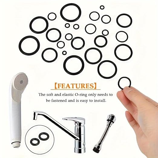 O Ring Assortment Kit 24 Sizes 1200 Pcs Nitrile Rubber Seal O-Rings | - Image 7