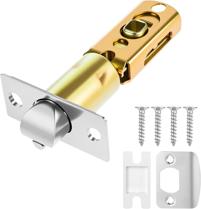 Adjustable Deadlatch Door Knob Latch 2-3/8" or 2-3/4" Universal Door Lock by Unknown