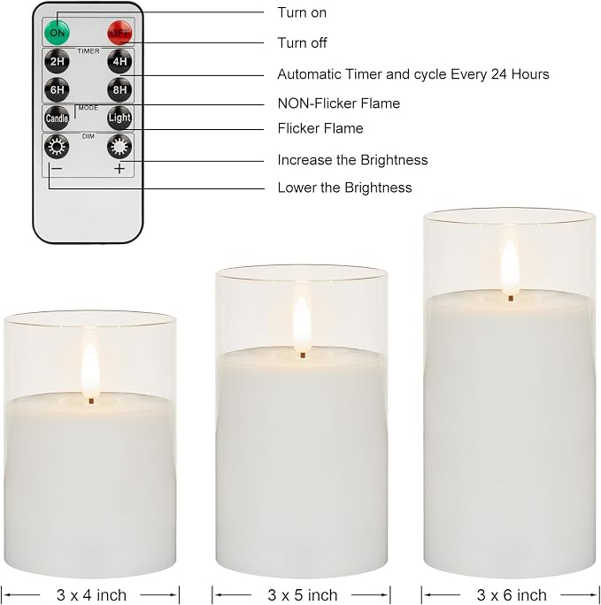 ANGELLOONG Flickering Flameless Candles - Image 9