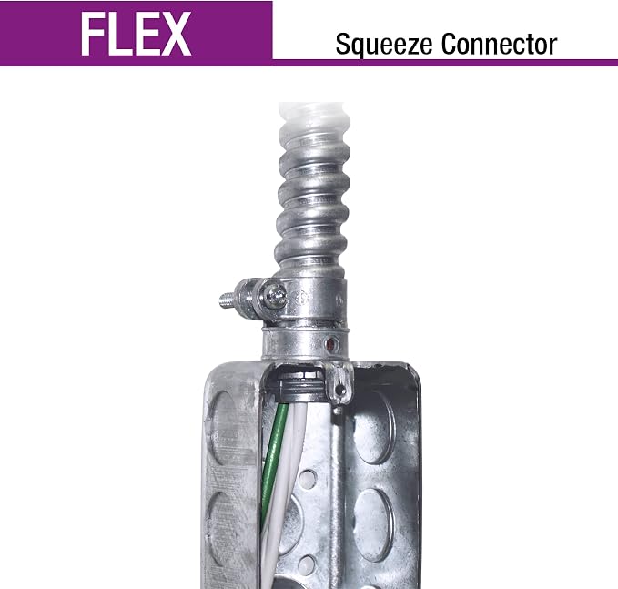 SIGMA ENGINEERED SOLUTIONS ProConnex 1/2" Flex Squeeze Connector Conduit Fitting - Image 5