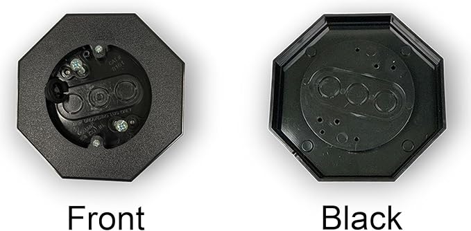iMBAPrice IMBA-8161-BK Vertical Siding Lamp Octagon Mounting Kit - Image 2