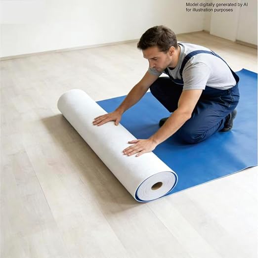 Floor Protection Film, 35.4" x 110' Non-Adhesive Heavy Duty Floor Protector Mat - Image 5