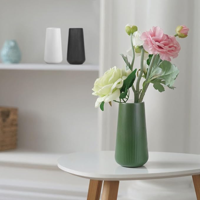 Alpinegreen Ceramic Vase, GUKJOB Small Cute Flower Vase - Image 5