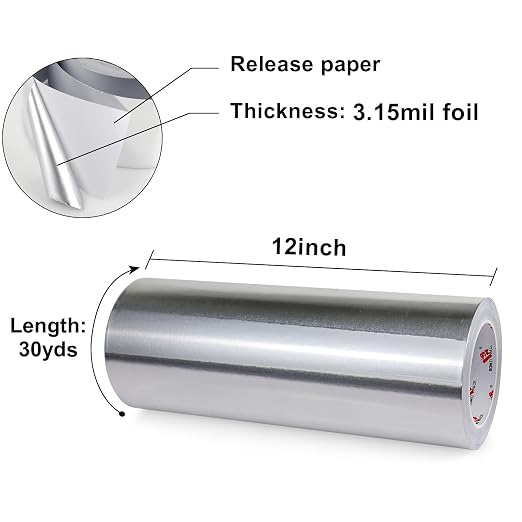 BOMEI PACK Aluminum Foil Tape, Heavy Duty Metal Foil, High Temperature Silver - Image 4