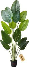 VEVOR Artificial Bird of Paradise 6 ft Tall, Fake Tropical Plants by VEVOR