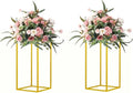 15.75inch 2 pcs Column Vases Gold Centerpieces by MEISHAONV