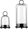 5" & 4" Wide Versatile Metal Candle Holder in Black by Unknown