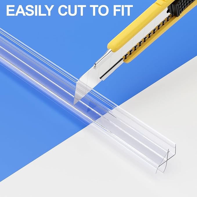 Yecaye 3 Pack 3/8"x 39" Frameless Shower Door Bottom Seal | Shower Door Sweep - Image 5