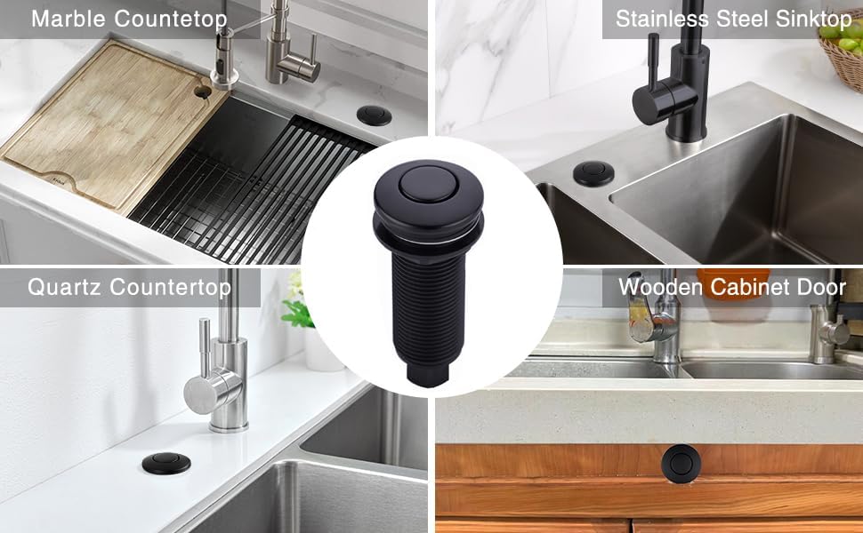 BESTILL Sink Top Garbage Disposal Air Switch Button - Image 6
