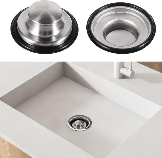 RQYEKDO 3-1/2 Inch Stainless Steel Kitchen Sink Stopper - Image 6