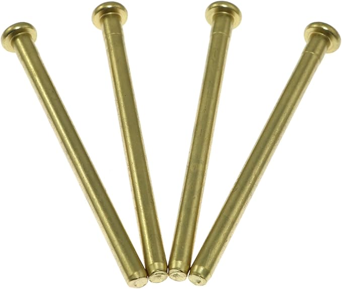 4PCS Door Hinge Pins 3.5 Inch Interior Wood Door Butt Hinges Rounded Corner by Maxmoral