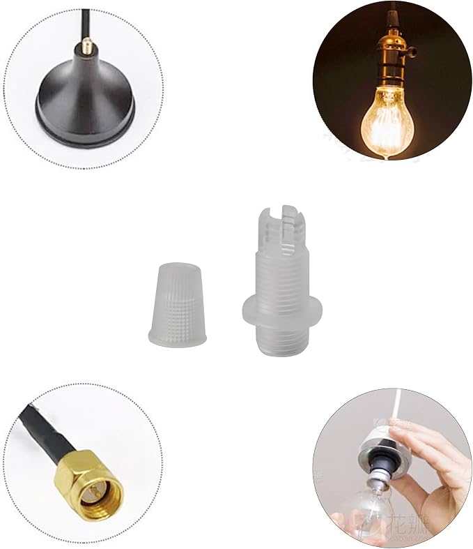 50 Pairs Plastic Pendant Lighting Strain Reliefs, Lamp Light Fixture Replacement - Image 4