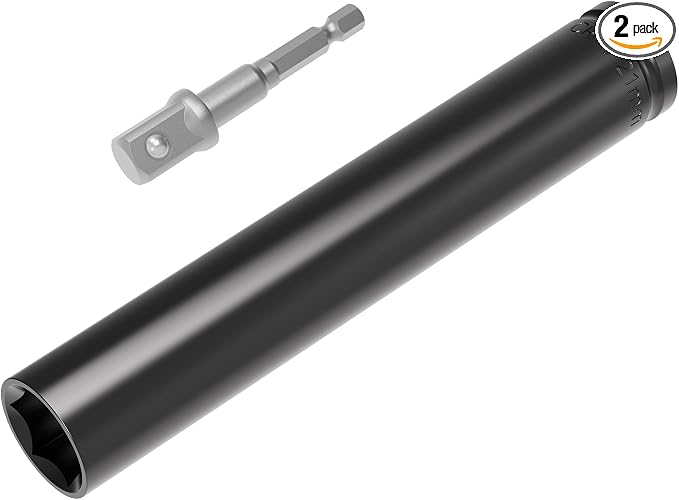 1/2" Drive Socket Set, 21mm Deep Impact Socket, Heat-Treated CR-V Steel by FOCMKEAS