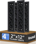 Howeall 2x12 Inches 4 Pack Heavy Duty Walkable Floor Register by Howeall