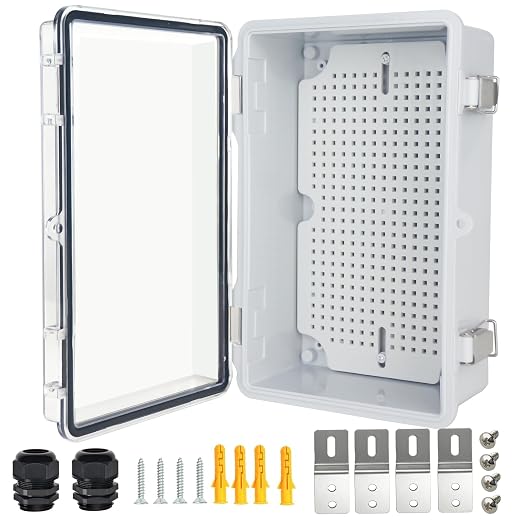 Electrical Junction Box, IP67 Waterproof Outdoor Box ABS Plastic Enclosure by Qukipet