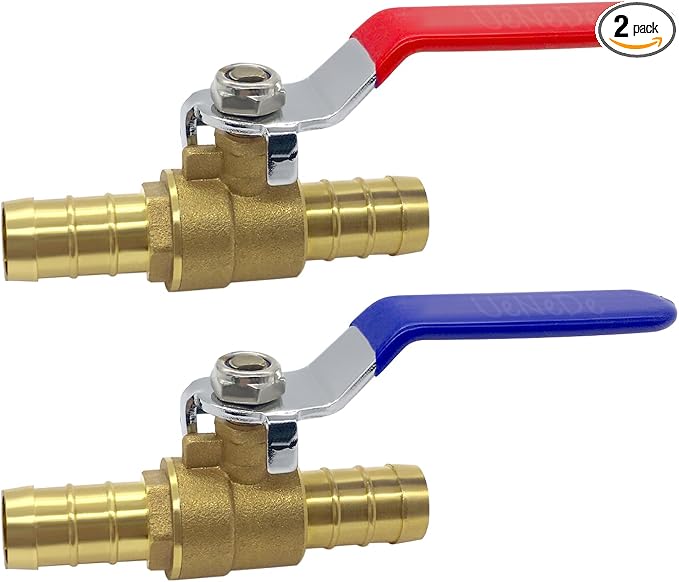 Uenede Brass 3/4 Inch PEX Ball Valve, Pipe Crimp Fitting by Uenede