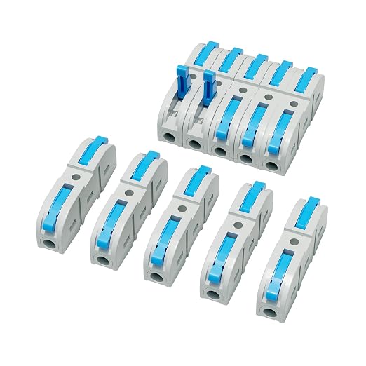 20Pcs Lever Wire Connectors, 1 Conductor | 1 Conductor Splicing Compact by GUETNEU
