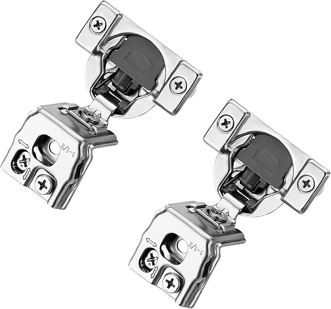 Soft Close Hinges for Kitchen Cabinet Hinges, 1-1/2 Inch Overlay, 60 Pack | 30 - Image 9