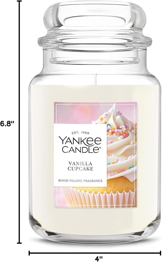 Yankee Candle Vanilla Cupcake Scented Candle, 22oz Large Jar, Giftable - Image 8