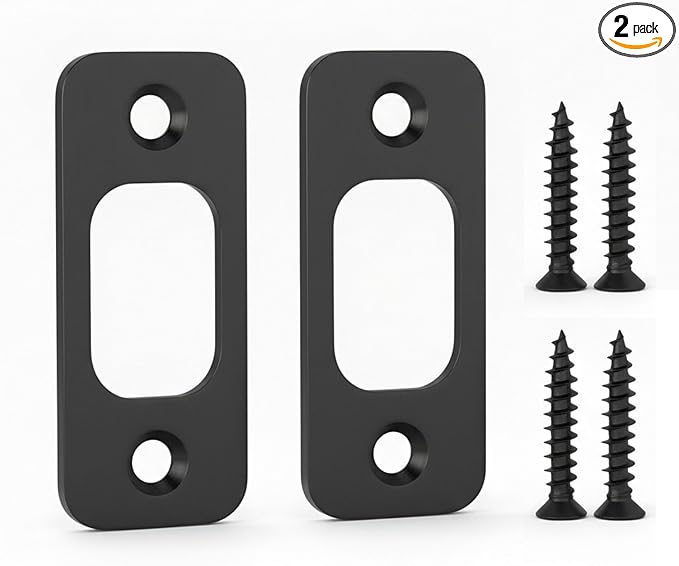 Deadbolt Strike Plate, Round Corner by Priseen