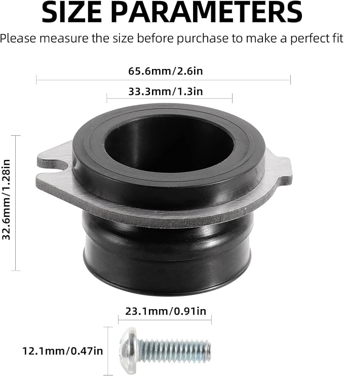RQYEKDO 75499 Disposal Flex Coupler Fits InSinkErator Replaces 74085 2PC - Image 2