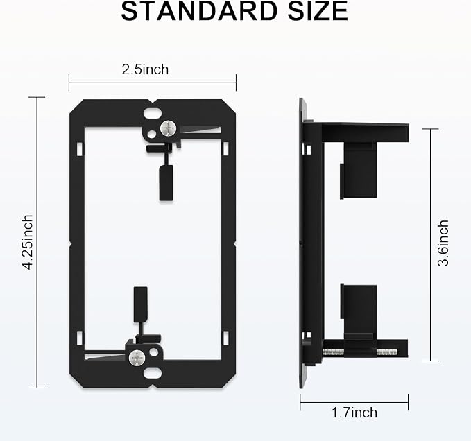 FGB 1 Gang Low Voltage Mounting Bracket, Telephone Wires, Network Cables - Image 2