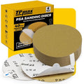 6-Inch 80-Grit Gold PSA Sanding Discs, 40 Pack – Pro-Grade Self-Adhesive by TPmax