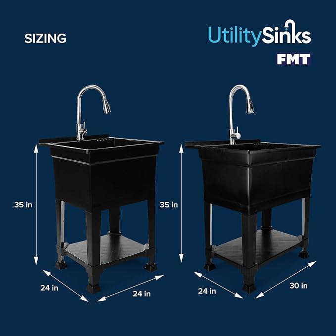 UTILITYSINKS Freestanding Utility Tub Sink - Image 3