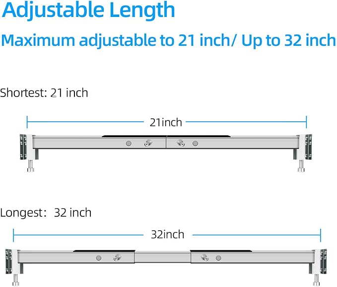 Qualward Undermount Sink Supports Brackets, Adjustable Undermount Sink Support - Image 4