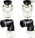 TAILONZ PNEUMATIC Elbow and Straight Combination 5/16 Inch Tube OD x 3/8 Inch by TAILONZPNEUMATIC