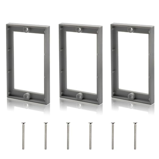 HXH Single Gang Receptacle Outlet Box Extender, 1/4 Inch, 3 Pack | by HUIXHAO