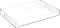 Modern Elegant 16"x12" Rectangle Acrylic Lucite Plastic Decorative Tray Clear by HomeRedefined
