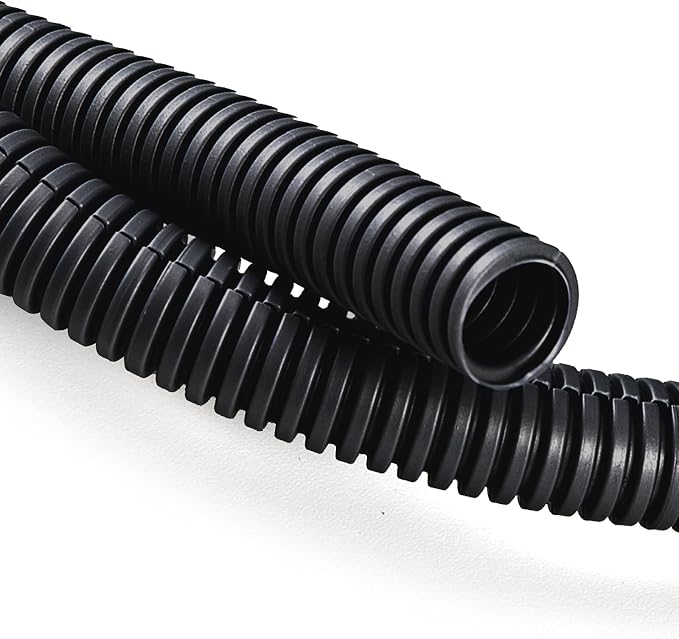 ZhiYo 20FT 3/8" Wire Loom Split Tubing Auto Wire Conduit, High Temperature Heat by ZhiYo